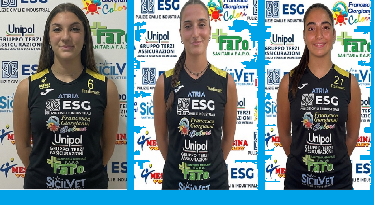 Messina Volley - F. Romeo, Radicella e De Luca