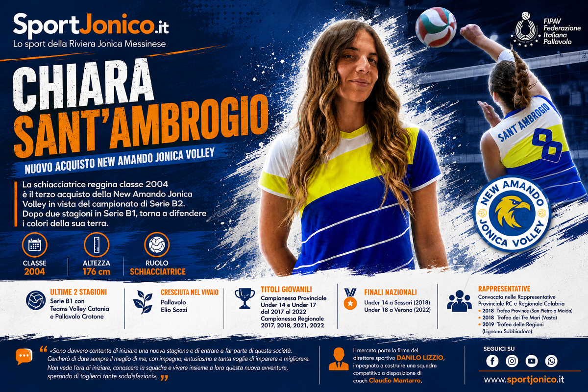 New Amando Volley - Schiacciatrice Chiara Sant'Ambrogio