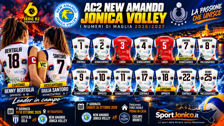 New Amando Volley - i numeri delle maglie